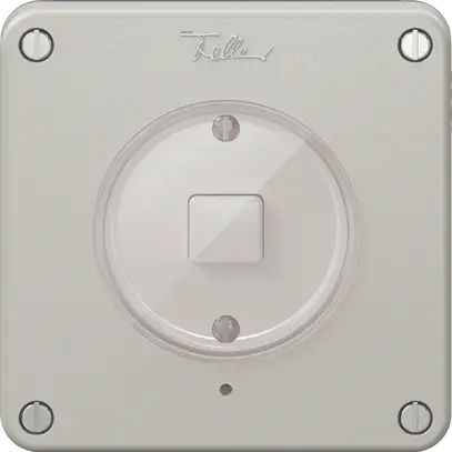 Pulsante KNX 1× NEVO N.CO RGB con sensore di temperatura, grigio chiaro 