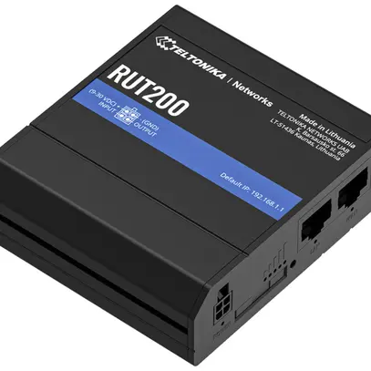 Router Teltonika RUT200 LTE 1×WAN 1×LAN WLAN 2.4GHz IPv4/IPv6 