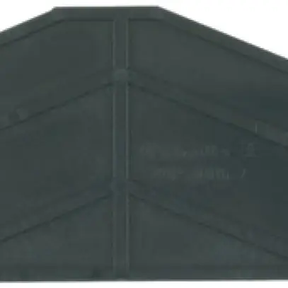 Piastra terminale Weidmüller ZAP ZDU6-2 67.95×2mm nero 