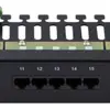 Panneau patch 19" voice 1UH cat3 25×RJ45 4p n.blindé, noir 