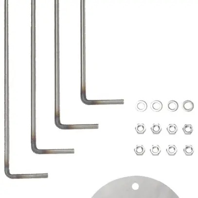 Zoccolo per piede Hager XEVA150 per stazioni di carica su piede Ø200×4mm 