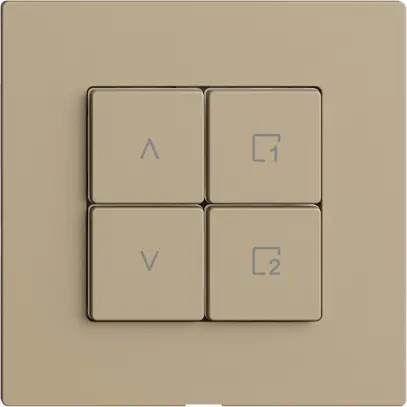 Interruttore tapparelle 1K/4T scena Edue Wiser sand 