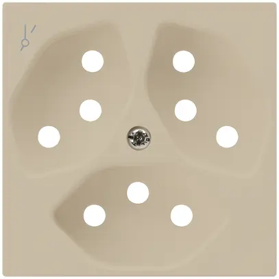 Plaque frontale kallysto 3×T13/1 60×60mm beige avec sécurité enfants 