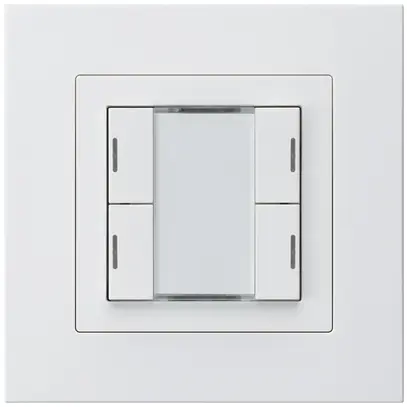 Poussoir ENC kallysto.pro KNX 4×LED RGB s/e-link blanc 