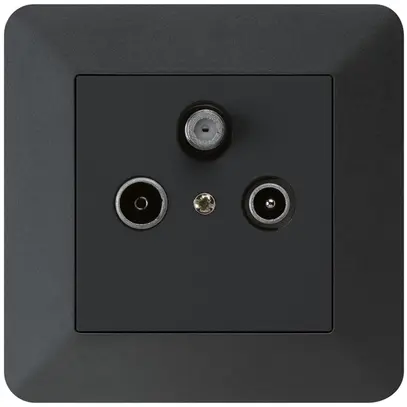 Prise d'antenne ENC kallysto.trend R/TV/SAT noir 