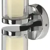 Applique SLV WL 106 E14 2×40W IP44 410×110×95mm chrome/verre 