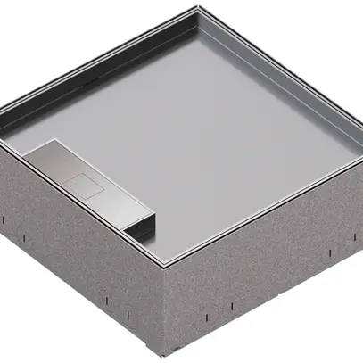 Scatola da pavimento Hager Q12 LE 3kN 244×251×15mm acciaio inossidab.10×FLF 