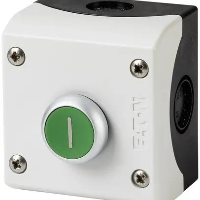 Poussoir AP ETN 1F/1O 0 vert 