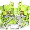 Morsetto passante WAGO TOPJOB-S 2250 1mm² 2L TH15 verde/giallo 