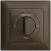 Frontset 0-Auto-0-Main EDIZIOdue coffee 88×88mm für Drehschalter 