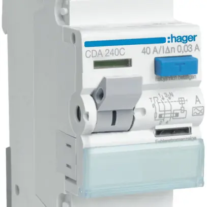 Interruttore differenziale Hager RCCB (RCD) 2P 230V 0.03A tipo A 40A 2UM 