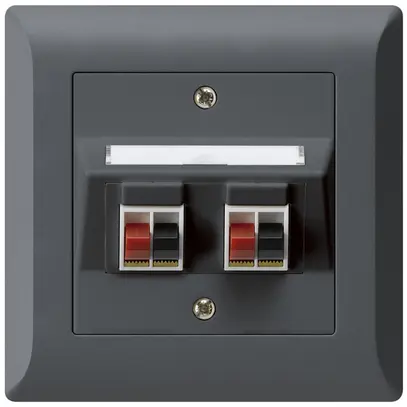 Presa INC audio kallysto.line 2×antracite morsetto per 2 altoparlante 