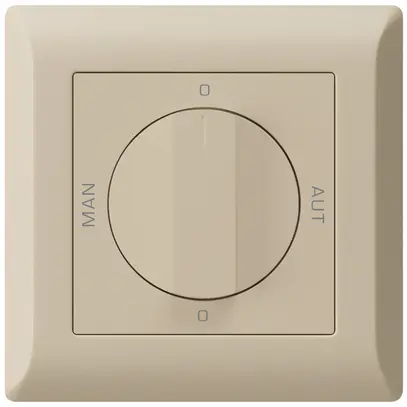 Interruttore rotativo INC 0-Man-0-Aut. kallysto.line beige 2/1L con manopola 