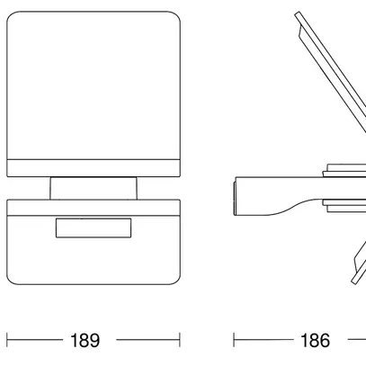 Applique LED Steinel XSolar L-S solare/accu 1.2W 150lm 3000K IP44 antracite 