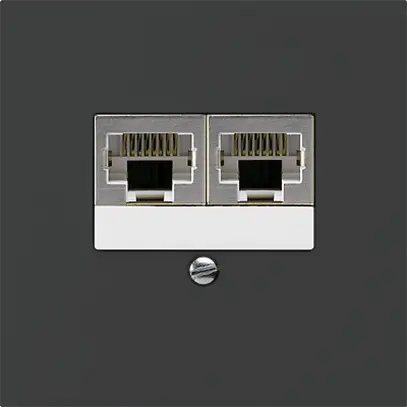 Scatola INC kallysto 2×RJ45s separato CUC nero 