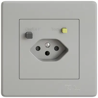 Presa FI INC EDIZIO.liv  1×T13 con shutter grc 