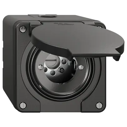 Contact pivotant NAP NEVO, sans cylindre, KS, 1->0<-2, noir 