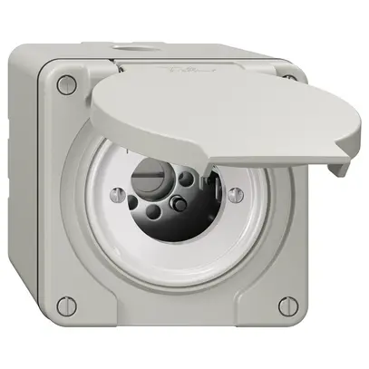 Contact pivotant NAP NEVO, sans cylindre, KS, 1->0<-2, gris clair 