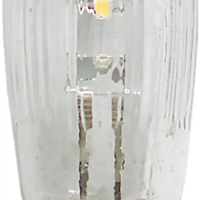 Lampes rechan. MK LED Top 3pcs E10, 8…34V, blanc chaud, striées, clair 