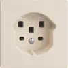 Prise EDIZIOdue T25 16A crema, avec bornes enf. 