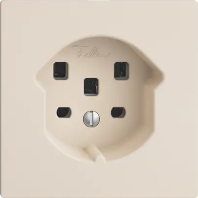 Prise EDIZIOdue T25 16A crema, avec bornes enf. 