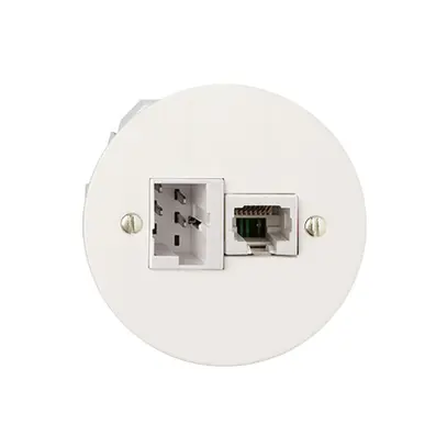 Inserto per presa di raccordo INC xDSL RJ45/TT83 bianco ITplus con filtro 