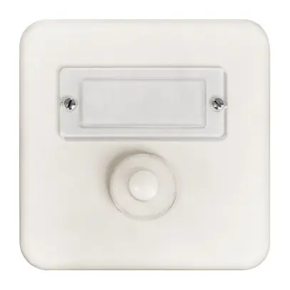 Pulsante di suoneria INC A/1L bianco, con porta-etichetta 