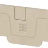 Piastra terminale Weidmüller serie A AEP 4C 4 85.8×2.1mm, beige 