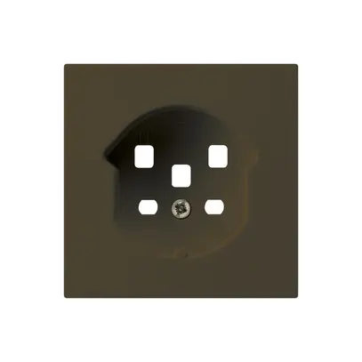 Kit frontal HA kallysto pour prise type 25 avec bornes enfichables brun 