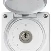 Interruttore a chiave INC robusto IP55 con copertura S5/1P bianco 
