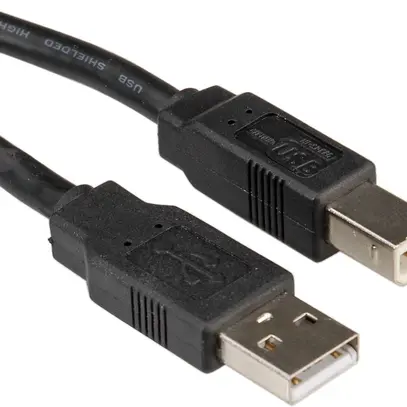 Câble USB 2.0 Roline, type A-B, noir, 4,5m 