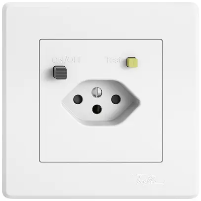 Presa FI INC EDIZIO.liv  1×T13 con shutter bi 