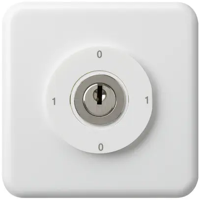 Interruttore a chiave INC 0/1L bianco basico 