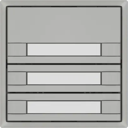 Pulsante universale EDIZIO.liv UNI SNAPFIX® s.LED 3× com.2T targ.grc 