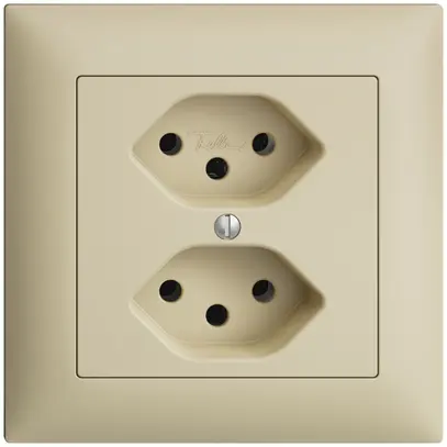 Prise ENC EDIZIOdue 2×T13 vanille 