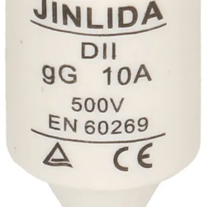 Fusibile D MAX HAURI DT-II 10A rosso 500V ritardo 50 KA gG Ø21×48mm 5 pezzi 