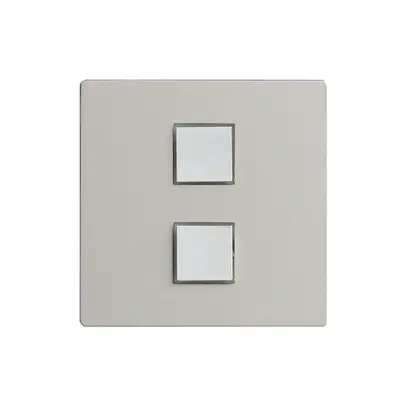 Kit di copertura EDIZIOdue elegance per tasto doppio stone 