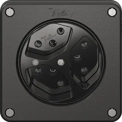 Prise NEVO, 3×T13, a.LED, noir 