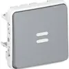 Interruttore a bilico lum. PLEXO 3/1L orientamento grigio 