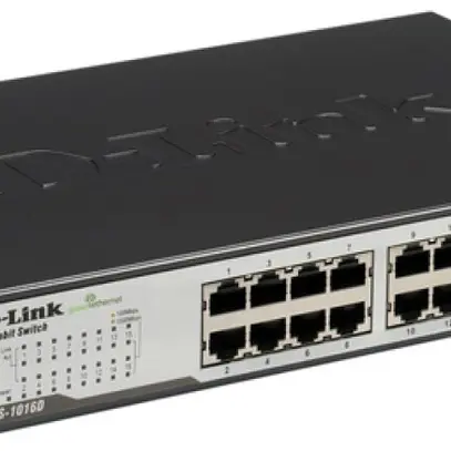 Switch D-Link DGS-1016D/E, 16-port unmanaged Gigabit 