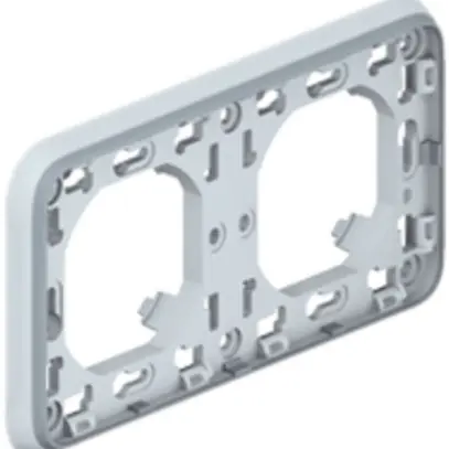 Placca di montaggio INC PLEXO 1×2 grigio 