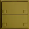 Poussoir ENC KNX 2× EDIZIOdue colore olive RGB sans LED 