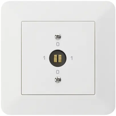Interruttore a chiave d'innesto INC kallysto.trend 0/1L bianco 