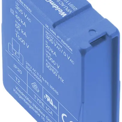 Scaricatore di ricambio Weidmüller VPU AC II 0 N-PE 305/65 