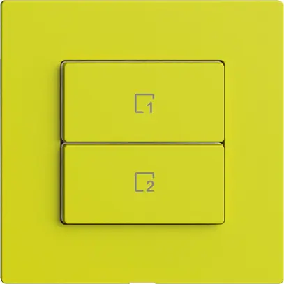 Abdeckset zu Szenentaster 2 Szenen vert./2T Edue Wiser lemon 