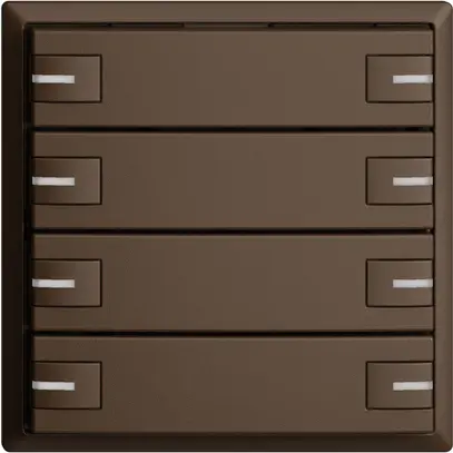 Poussoir KNX RGB EDUE, 250mW, a.LED RGB, 8×poussoir, comm.1×touche, cof 