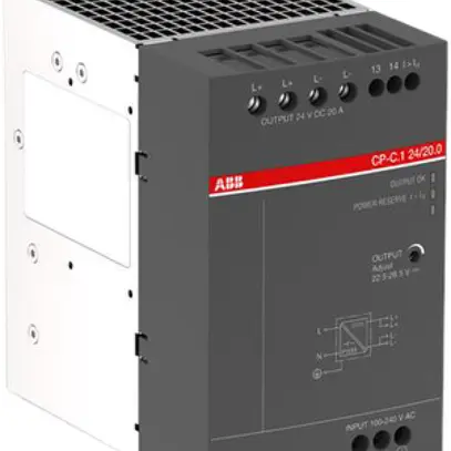 Sezionatore rete d'alimentazione ABB primario 100…240VAC secondario 24VDC/20A 