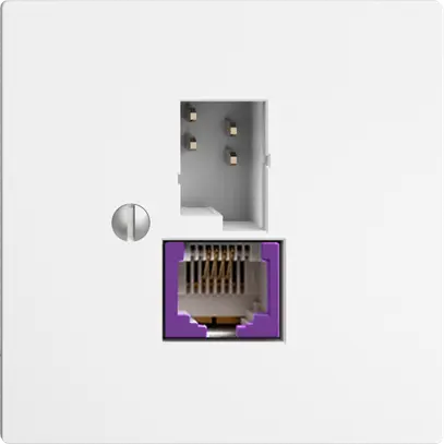 Presa T+T 6P/1×RJ45 DSL-a banda larga EDIZIOdue bianco 