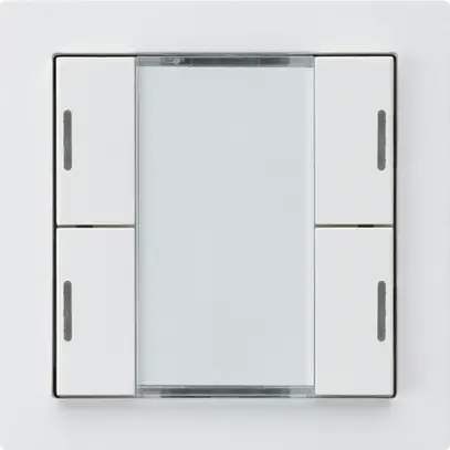 Poussoir ENC kallysto A KNX 4× LED RGB s/e-link blanc 
