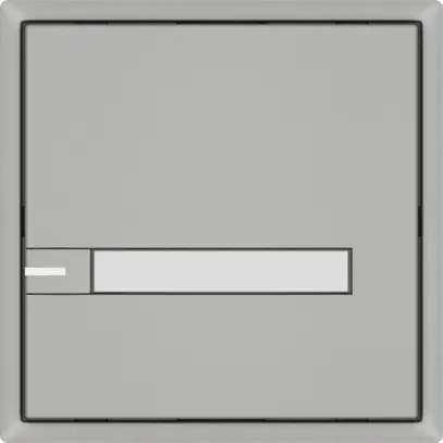 Pulsante universale EDIZIO.liv UNI SNAPFIX® 12…48V c.LED 1× com.1T targ.grc 